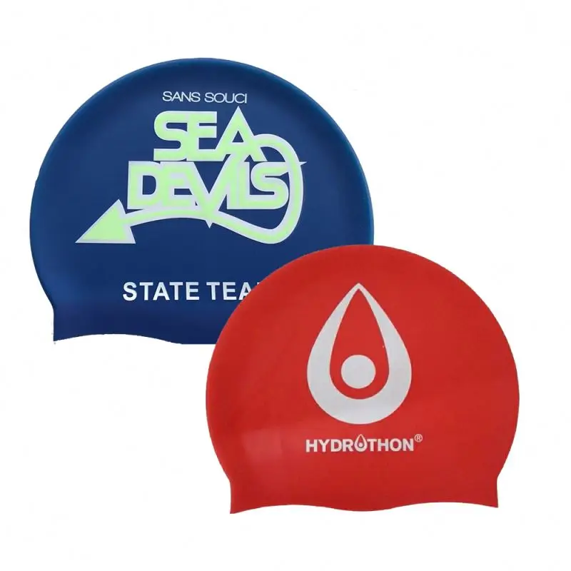 Durable Outdoor Water Sports College Logo Swim Caps Promotion Gifts Lycra Swim Cap