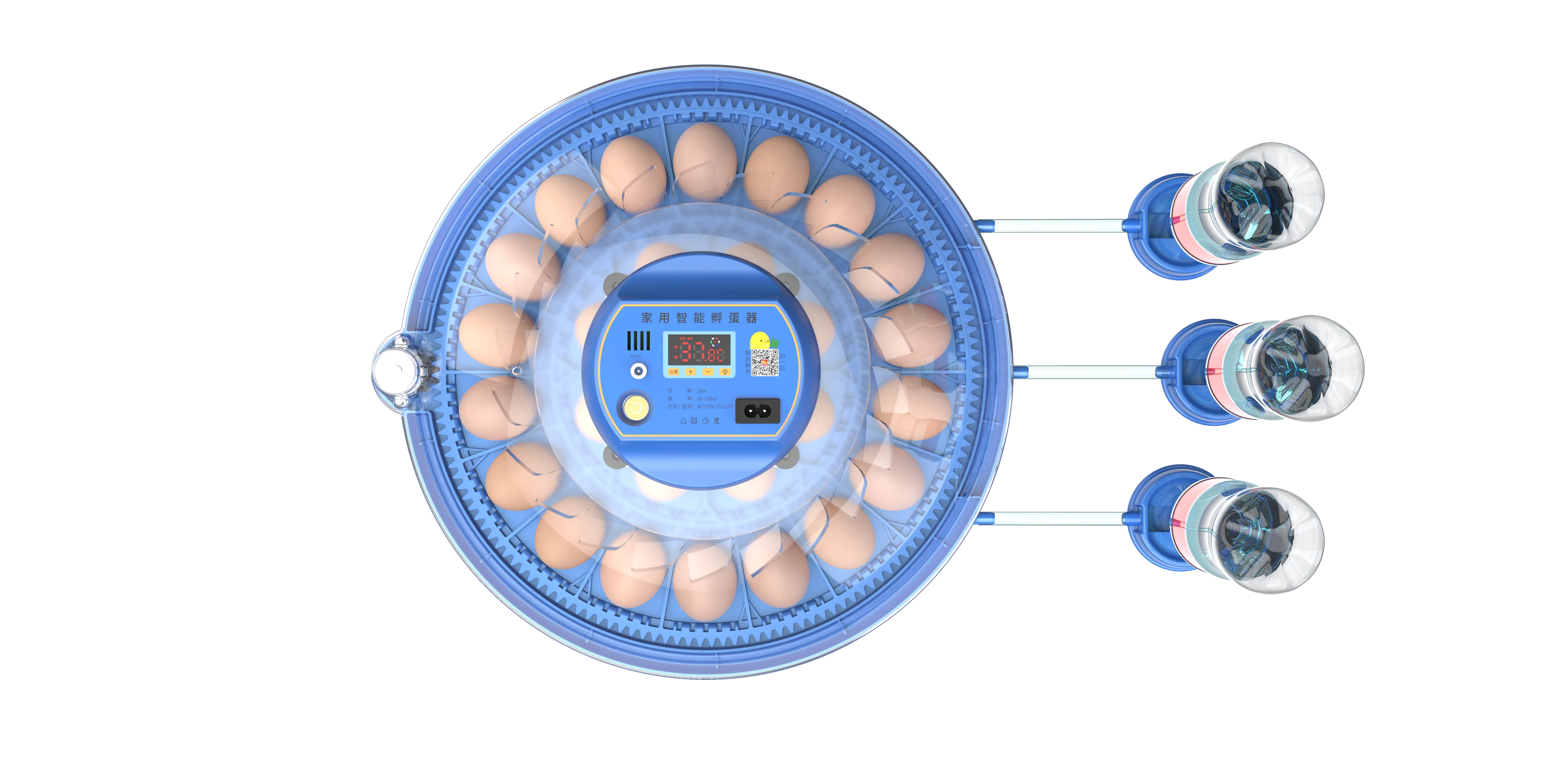 26 Egg Capacity Automatic Water Supply Egg Incubator for Sale