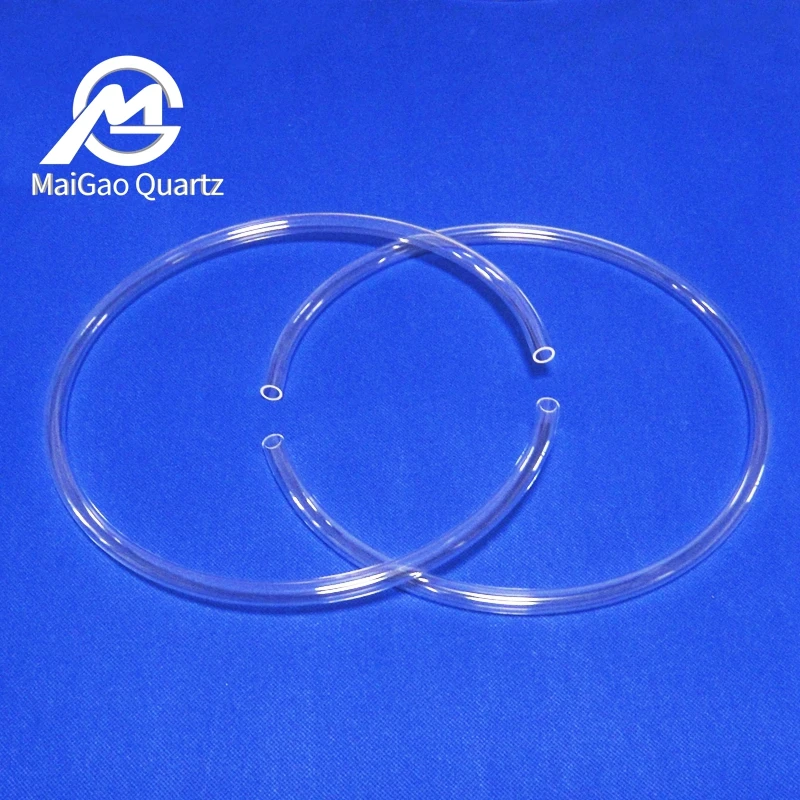 Wholesale transparent high quality heat and acid resistant C-type quartz tube round quartz tube quartz ring
