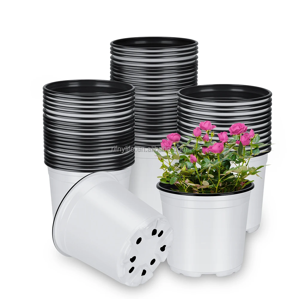 5 inch gallon nursery pots,nursery planter small plastic used nursery pots for sale (5inch/13cm dia)
