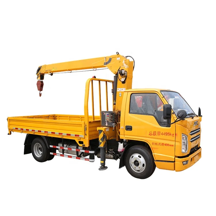 China 1 ton to 10 ton knuckle mobile boom pickup truck crane truck