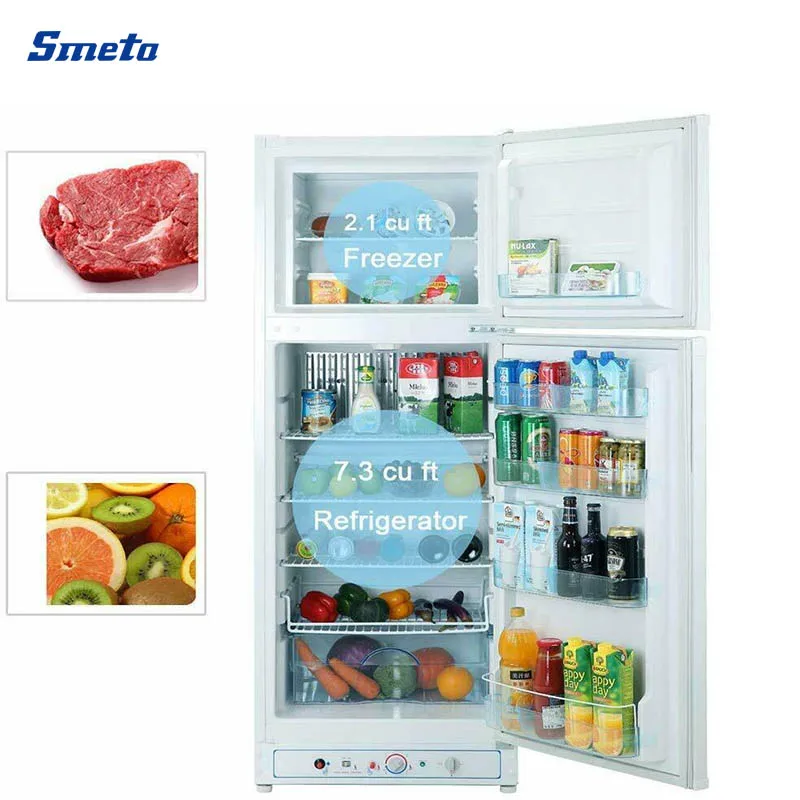 2 Doors LPG Gas Propane 9.4 Cu.ft 280L Absorption Sale of Gas Refrigerators