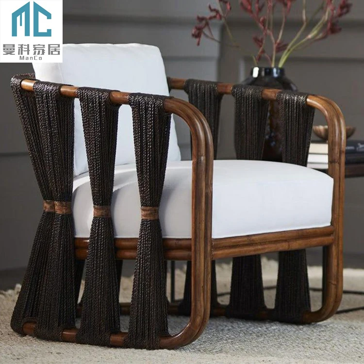 Outdoor garden wicker chair and table patio furniture garden simple leisure balcony sofa chairs