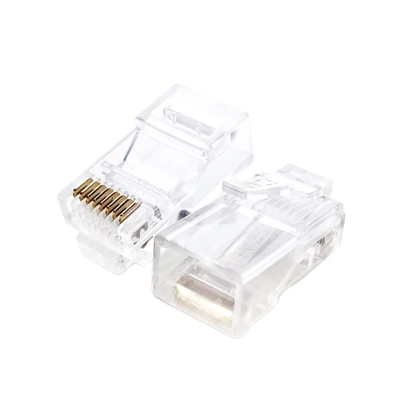 ADP высокое качество низкая цена Cat6 Cat5e RJ45 штекер 3U кристалл штекер/разъем 50 шт. в