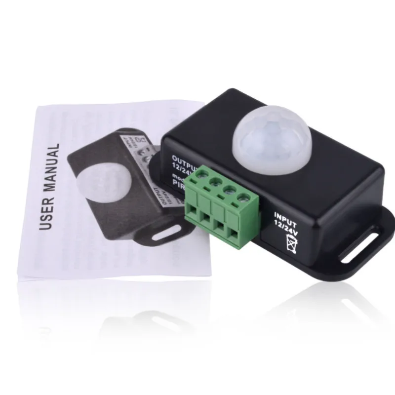 DC12-24V 8A умный дом инфракрасный датчик движения PIR PIR-8 ВКЛ-ВЫКЛ переключатель для одноцветной светодиодной ленты