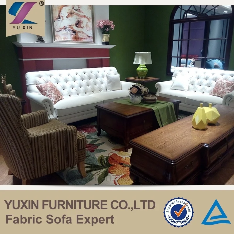 Винтажный дешевый классический секционный диван для гостиной белого цвета на заказ