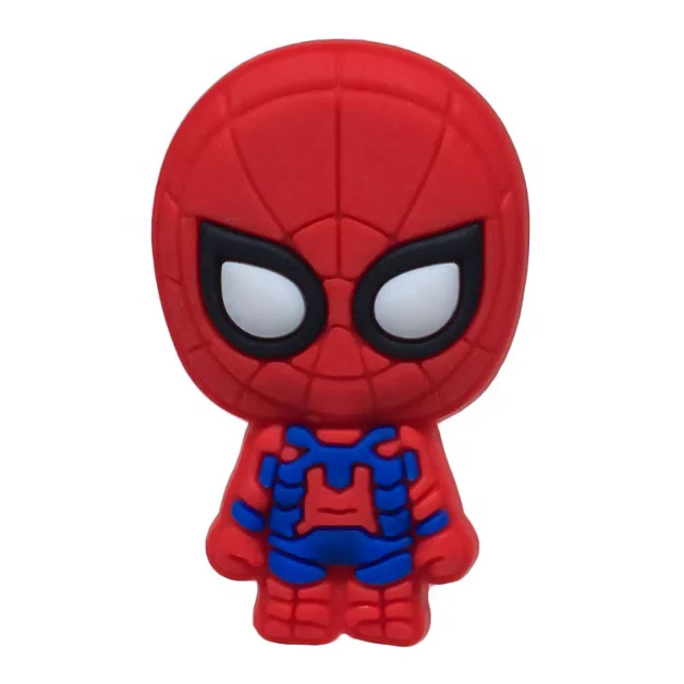 Пластиковые Подвески для обуви для мальчиков с изображением Человека-паука