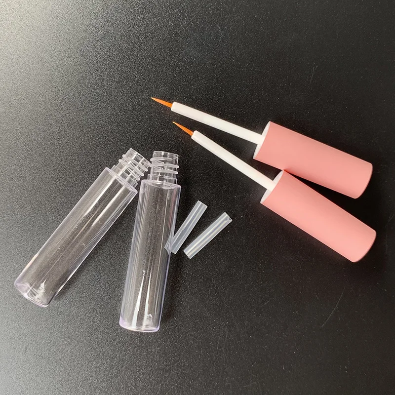 gold dual 5ml plastic eyeliner packaging eyelash serum container lip gloss tubes luxury eyeliner mascara double ended tube