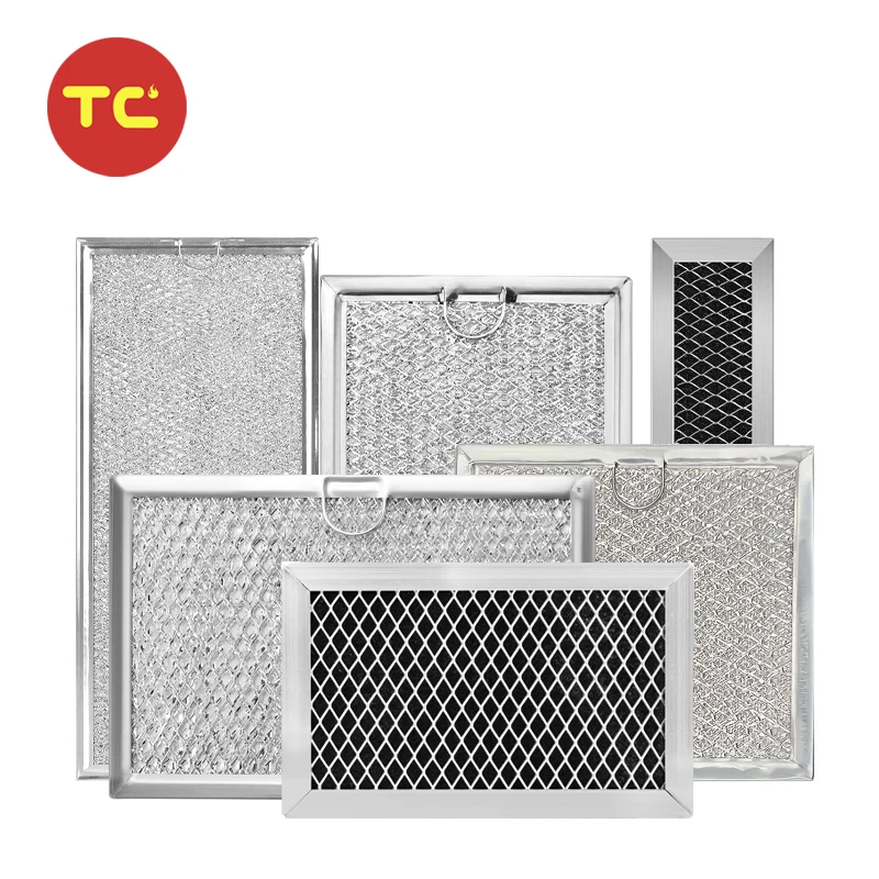 Customized Microwave Filter Aluminum Foil Mesh Grease Filter for Kitchen Appliance Microwave Oven Part