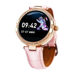 Top Selling Leather Strap R8 Waterproof Smart Watch Body Temperature Health Monitor Smart Watch For Ladies