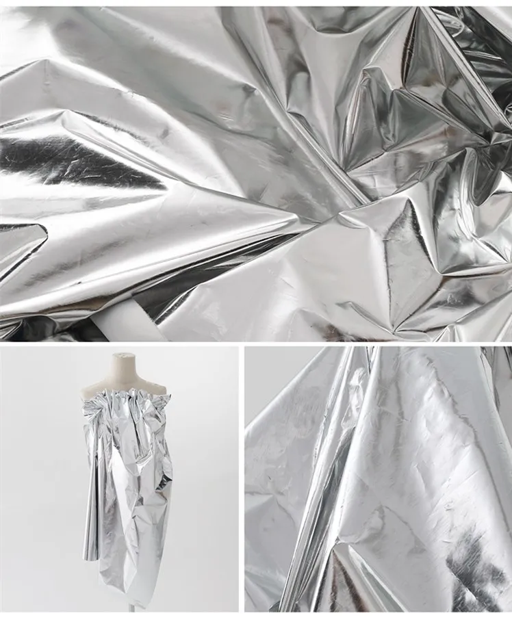 2019 Горячая продажа модная простая Золотая фольга печать нейлон Тафта Ткань для пуховика