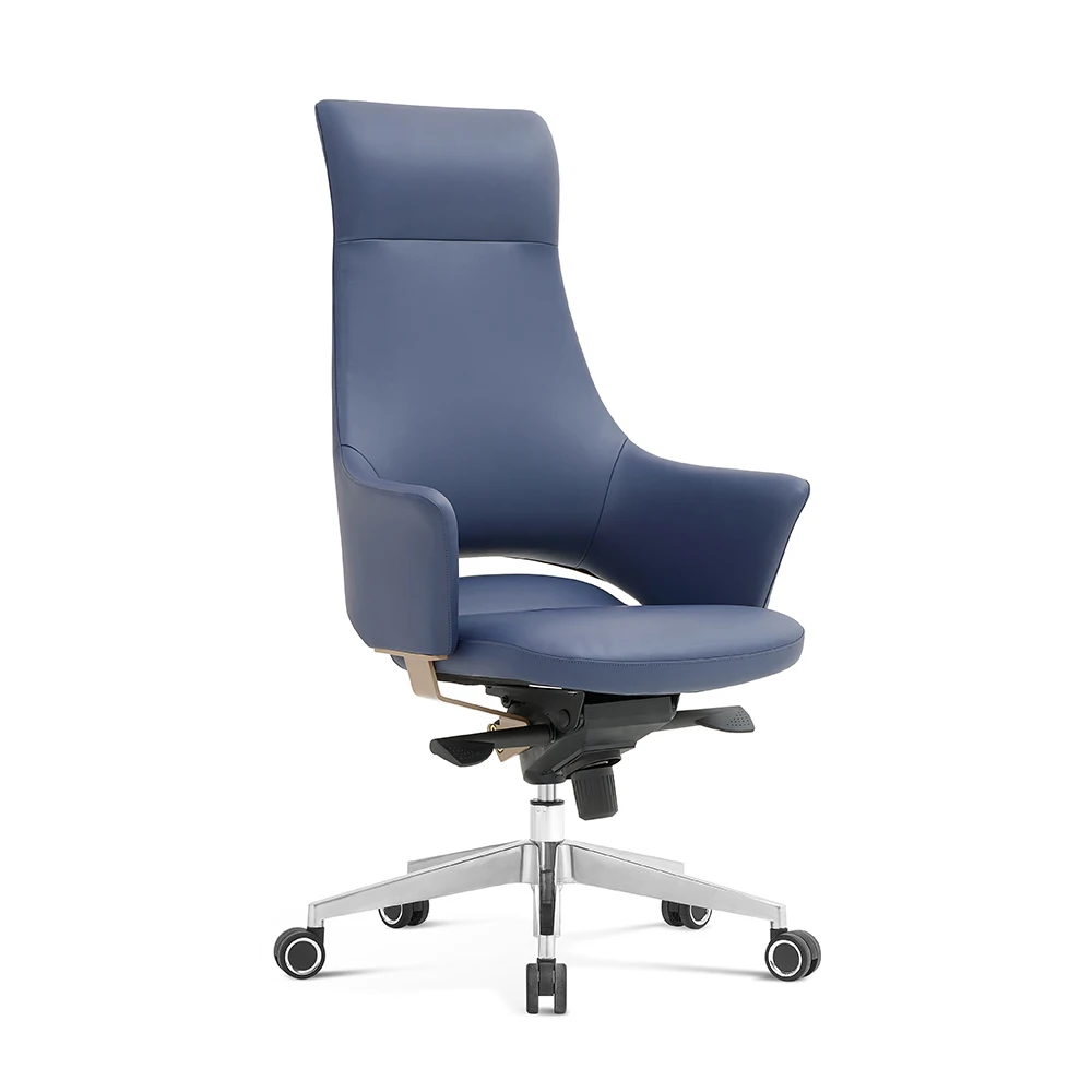 office desk and chair set Modern sillas de oficina Ergonomic High Back Swivel Adjustable Leather Office Chair office furniture