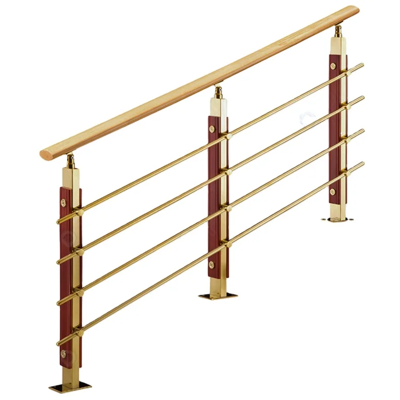 CBDMART Customized Stainless Steel Handrail Balusters Flat Bar Rod Balustrade Stair Railing for Villa