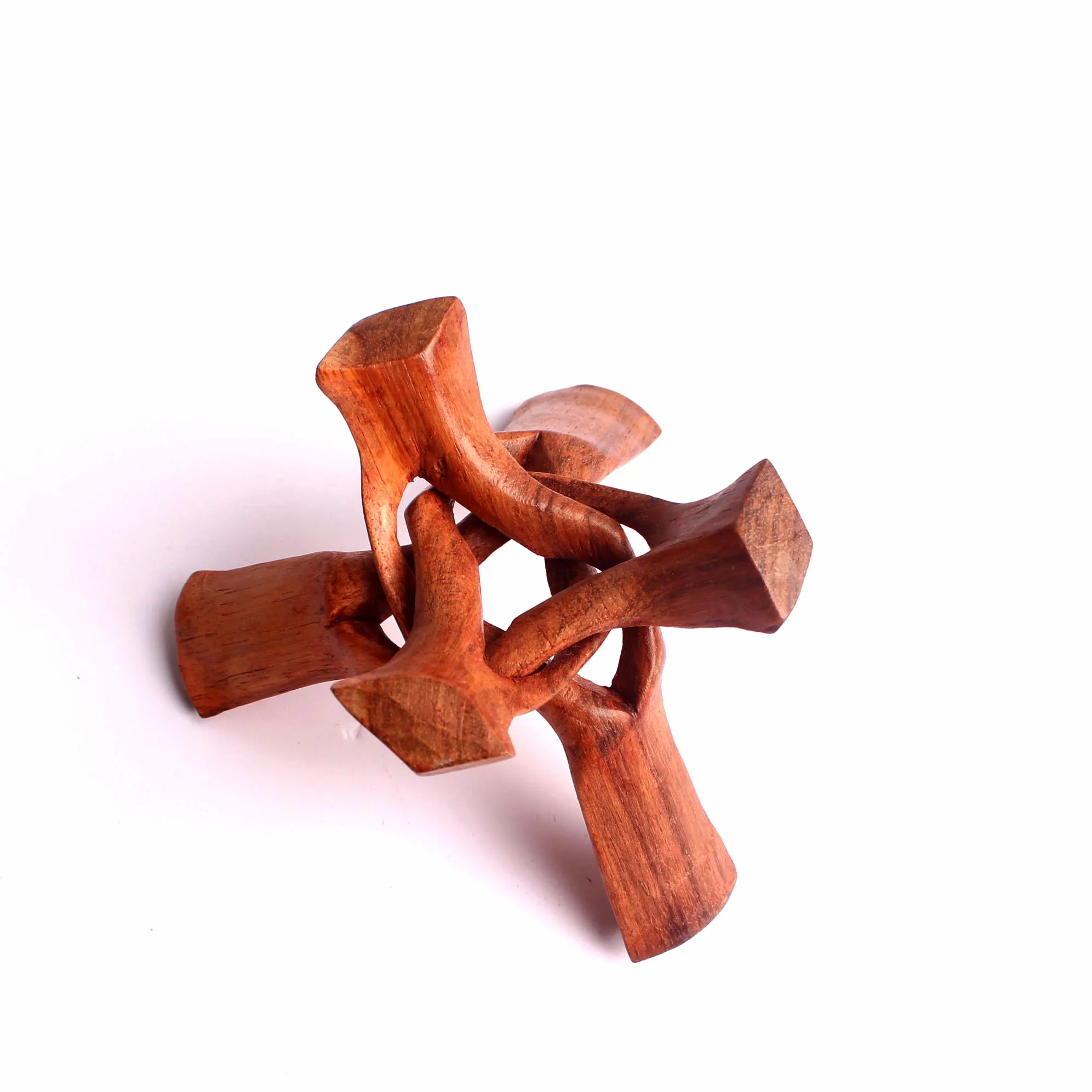 Gemstone Ball Solid Wood Base Carving Display Stand Sphere for Home Decoration