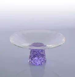 High Grade Handcrafted Crystal Glass Fruit Bowl crystal plate for home decoration