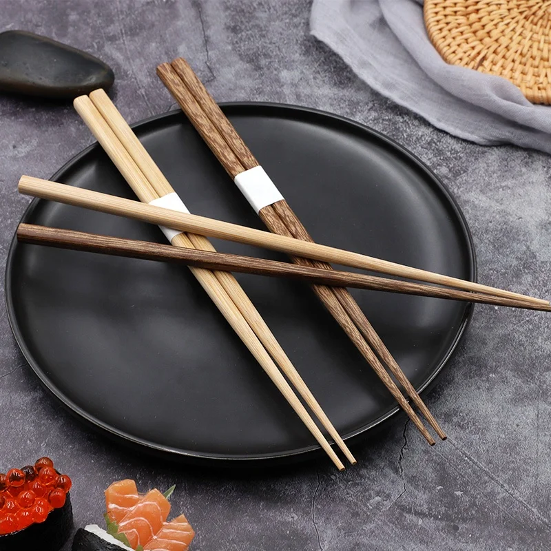 
Wholesale Bulk Reusable Natural Wooden Chopsticks 