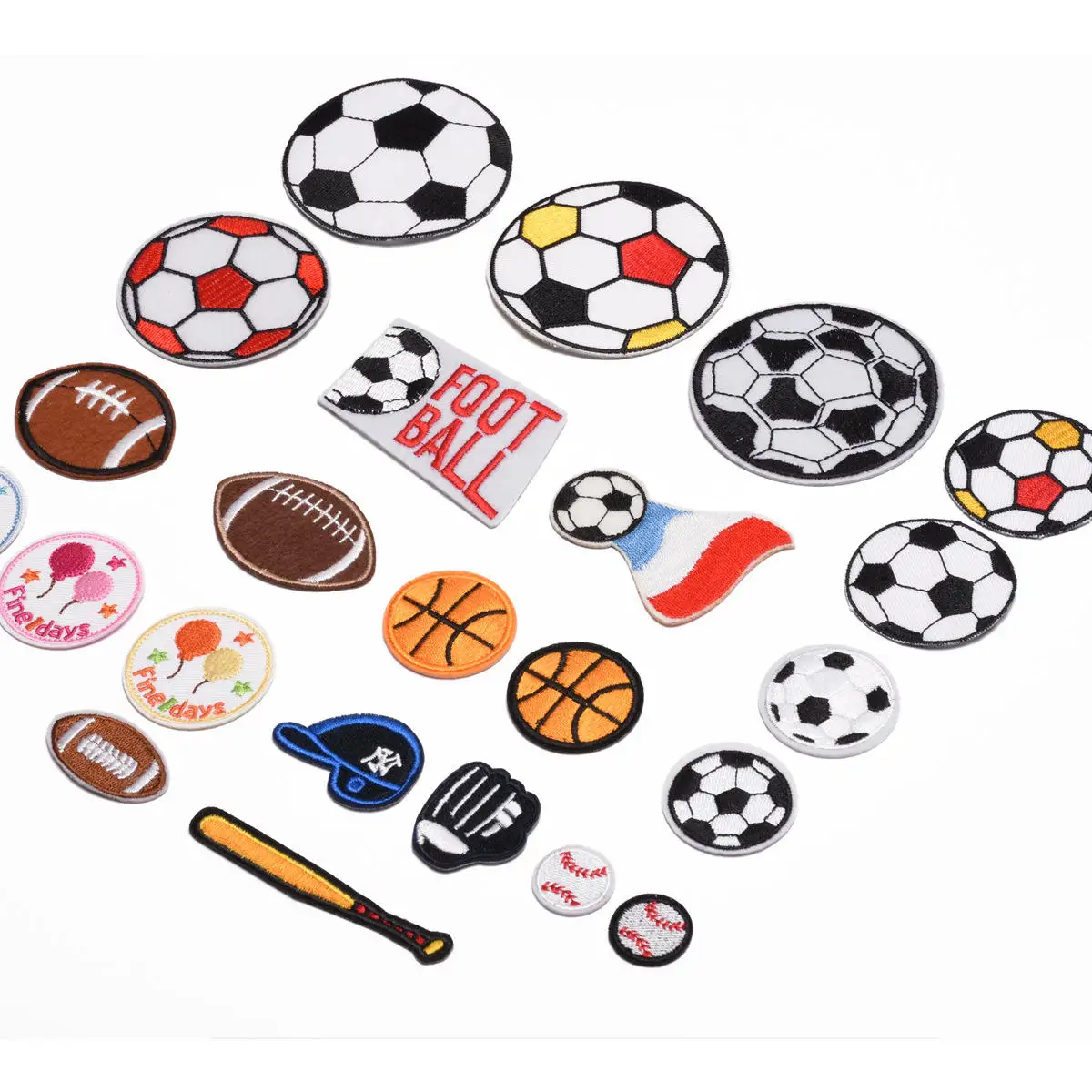 Cartoon embroidered cloth patch football baseball shoe bag hat accessories jeans patch