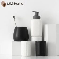 Chinese manufacturers wholesale simple Nordic style porcelain 4-piece set of ceramic bathroom accessories set