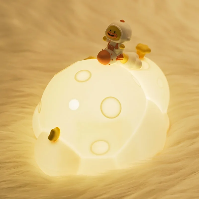 ICARER FAMILY Cute Birthday Gift Animal Shape Night Lights Night Lamp Sensor Light for Bedroom Kids Baby Silicone Night Light