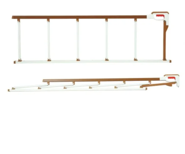 Hospital bed aluminium alloy safety guard side rail hospital furniture spare parts medical stainless steel guardrails