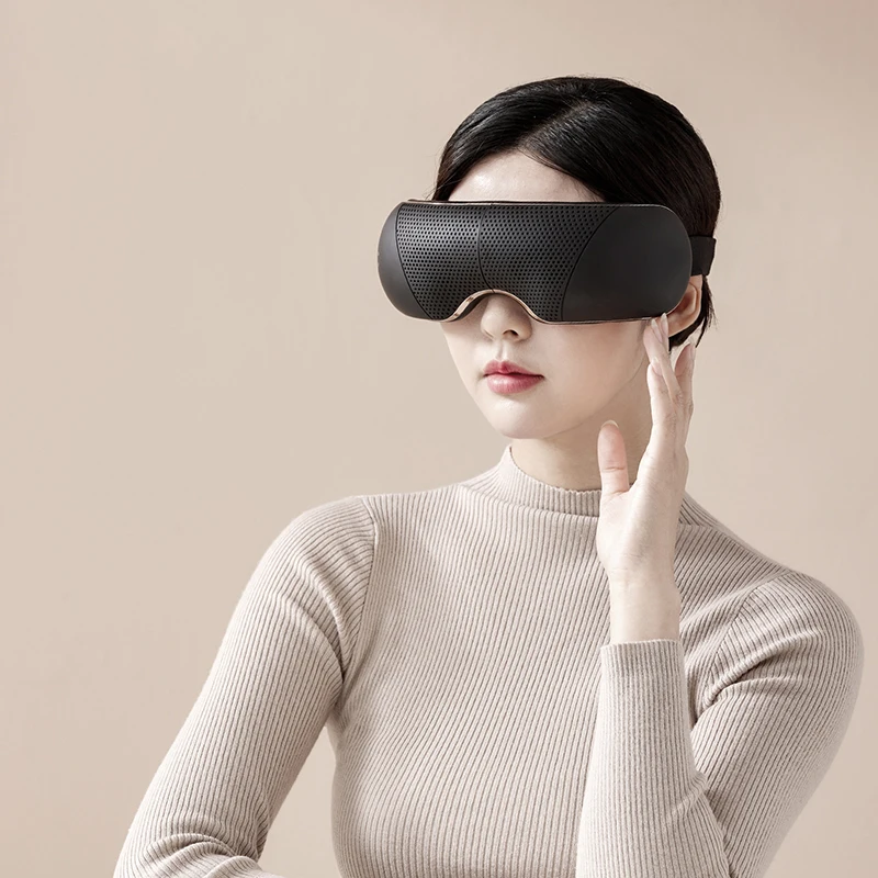 Wireless Eye Massager with Heat Compression Electric Eye Massage Equipment Vibrative Rechargeable Infrared Smart Eye Massager