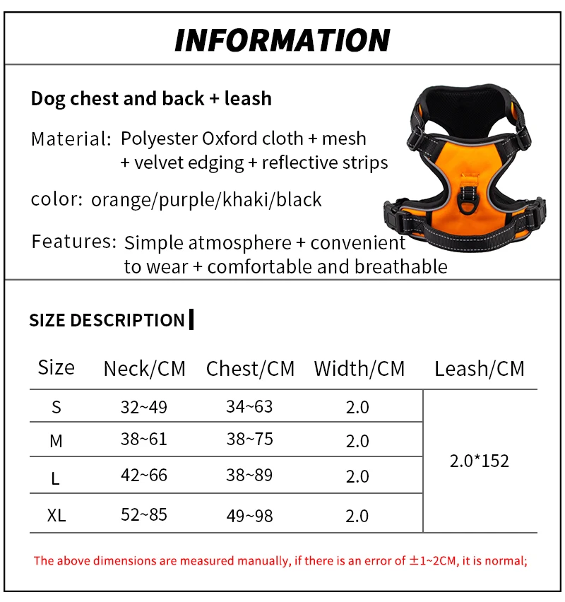 Top Selling No Pull Reflective Padded Breathable Mesh Nylon Working Custom Pet Dog Harness for Big Small Dog