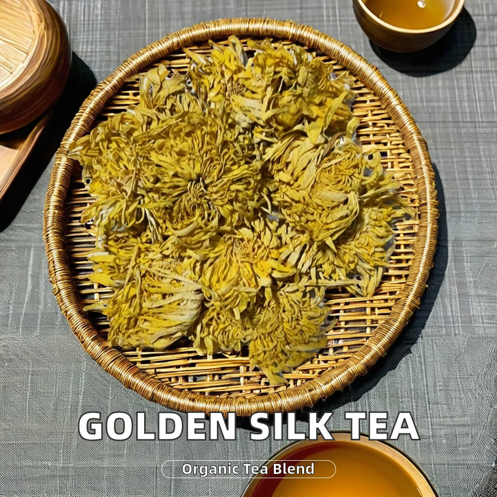 New Arrival Jin Si Huang Ju Herb Tea High Quality Organic Blended Tea with Dried Golden Silk Chrysanthemum Flower