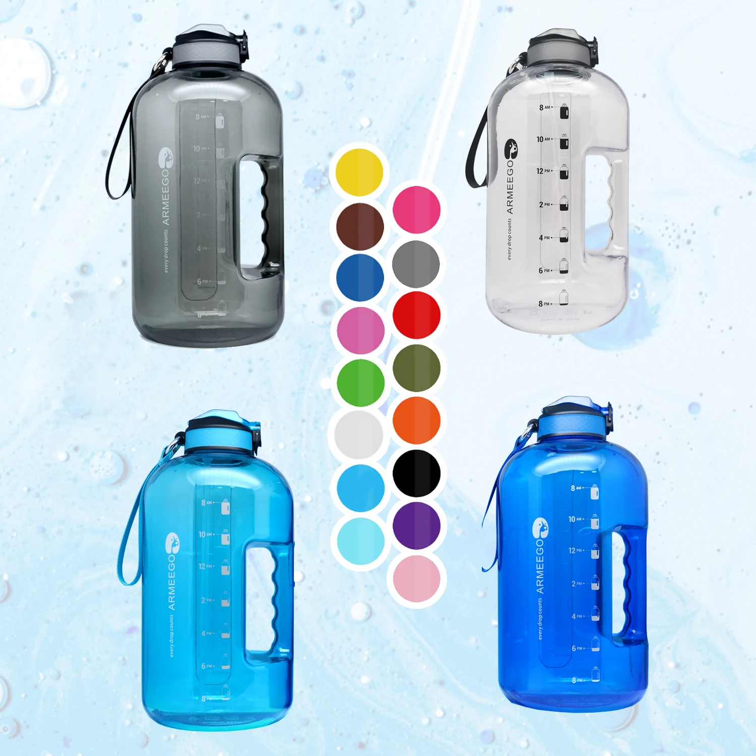 ARMEEGOAmazon Bestseller Outdoor Sports Plastic Fruit Infuser Water Bottle Lemon Juice Water Bottle Botella De Agua Bouteille de