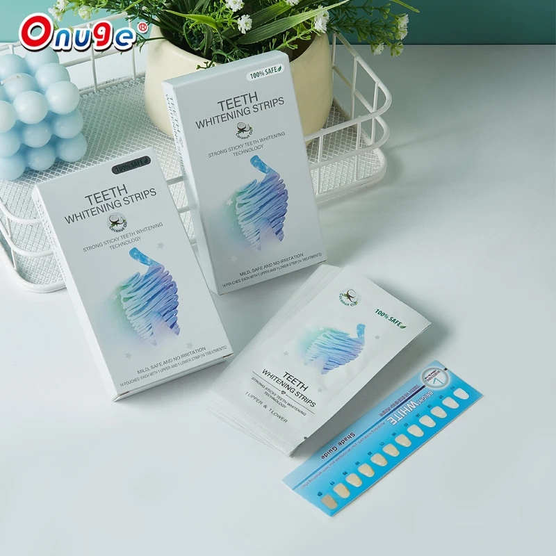 New Design Professional Effects White Strips Oral Hygiene Dental Peroxide Teeth Whitening Strips Coconut