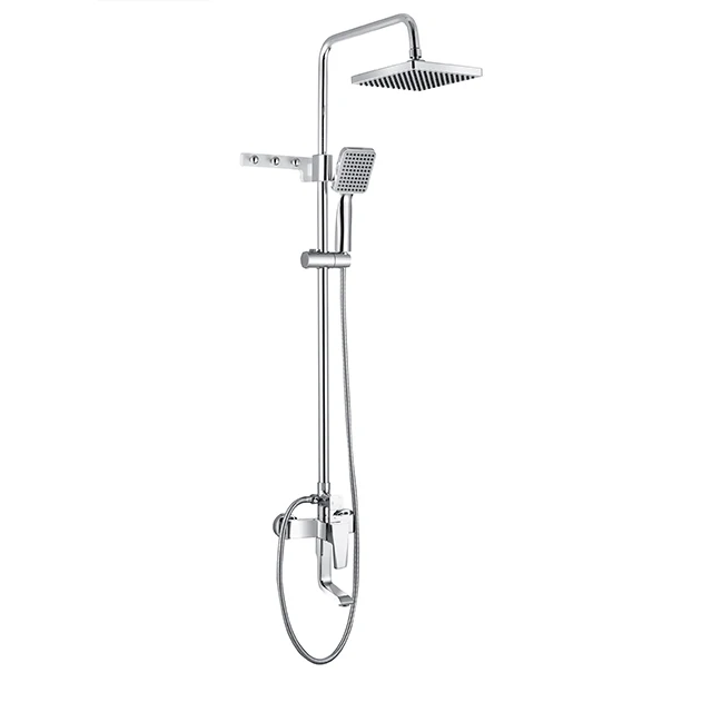 
Wall mounted hand shower head shower kits durable shower faucet cold hot adjust 