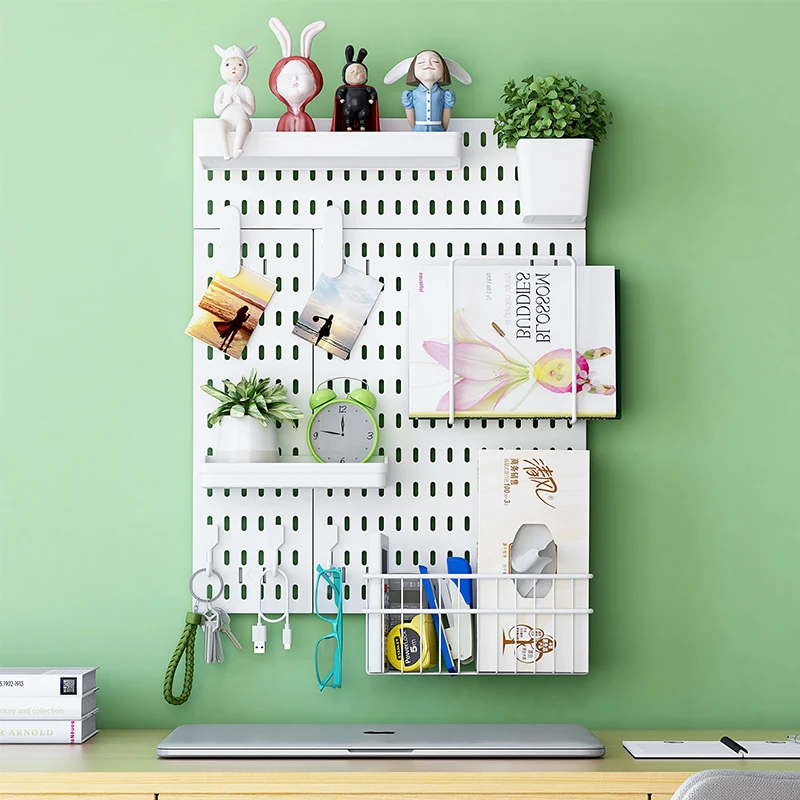 Pegboard cell phone accessory display rack DIY pegboard shelf plastic pegboard Combination Wall Organizer