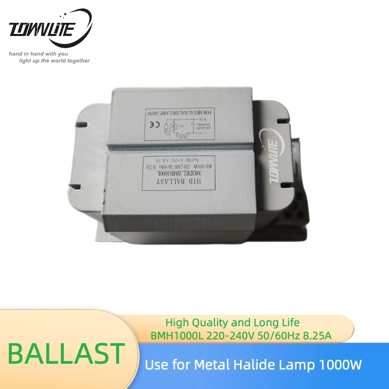 Long life high quality MH1000W metal halide lamp high pressure mercury lamp 8.25A magnetic ballast