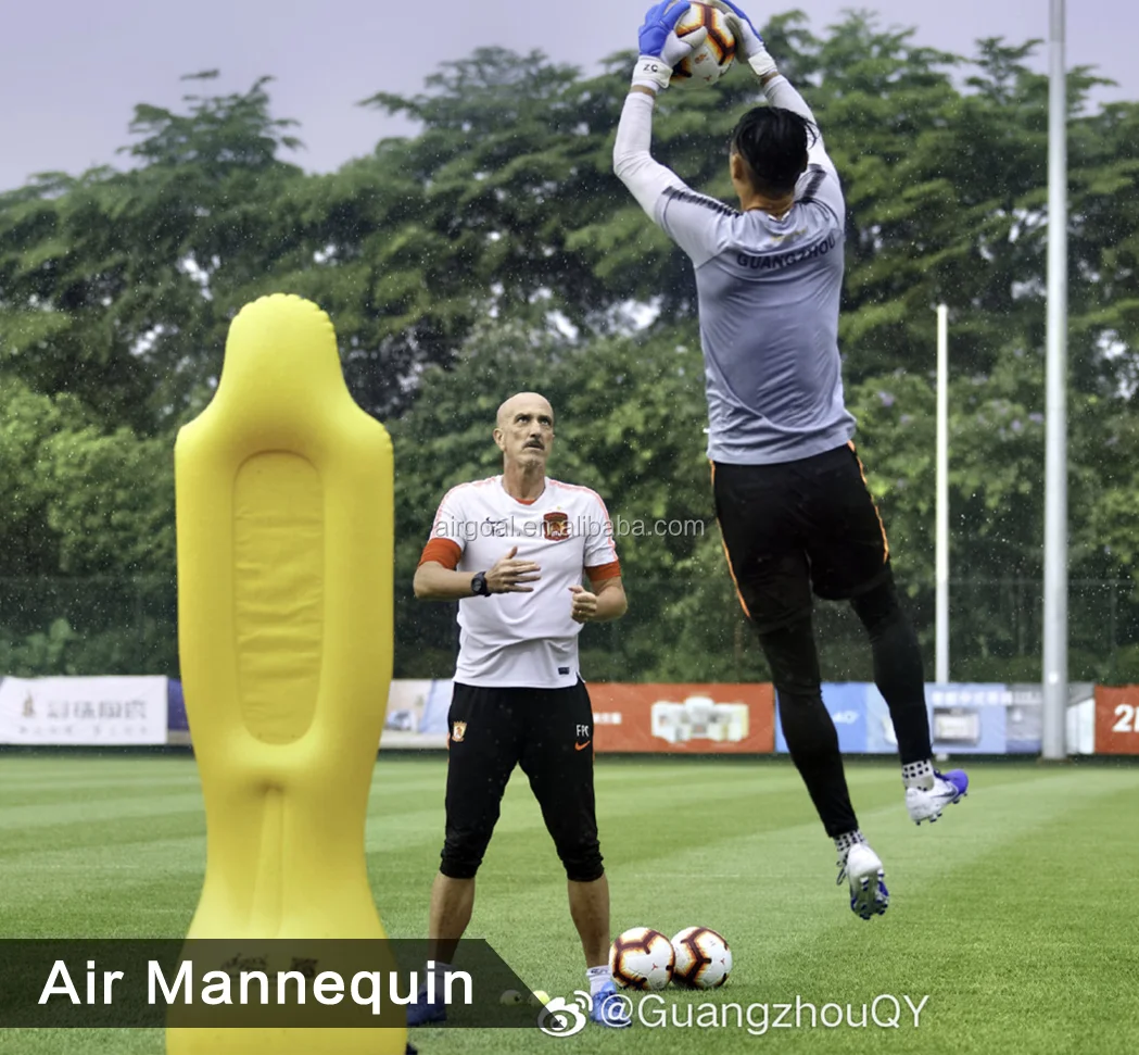 
whole sales inflatable soccer goal training wall football punching training dummy 