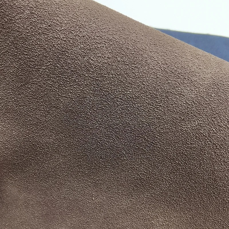 Double suede microfiber leather synthetic nubuck leather for sport shoes and boots making or car interior leather