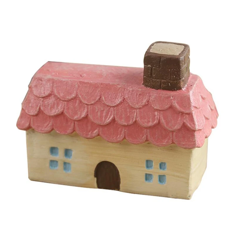 New Mini Fairy Village Figurines Resin Doll House Miniature Fairy Garden Sets