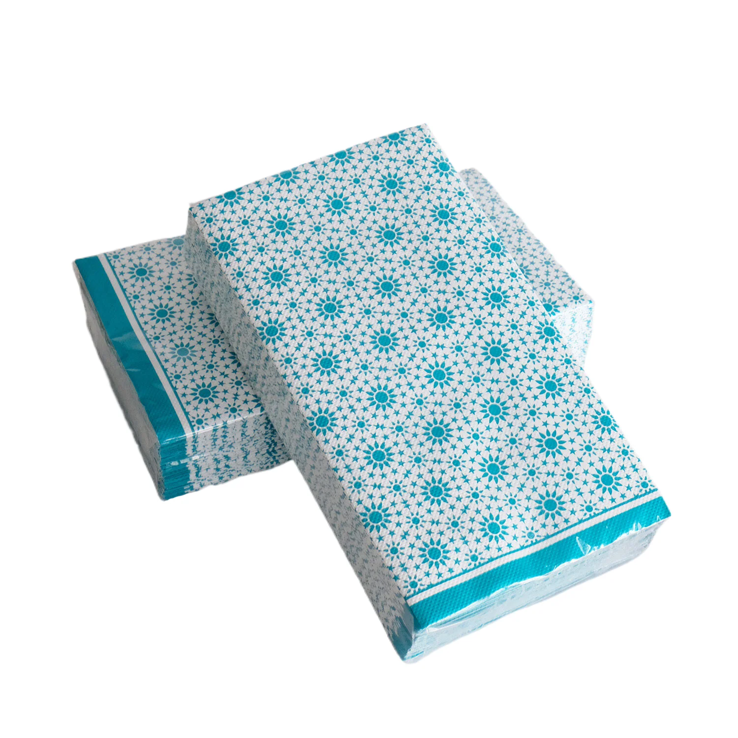 Одноразовые бумажные салфетки с цветочным принтом