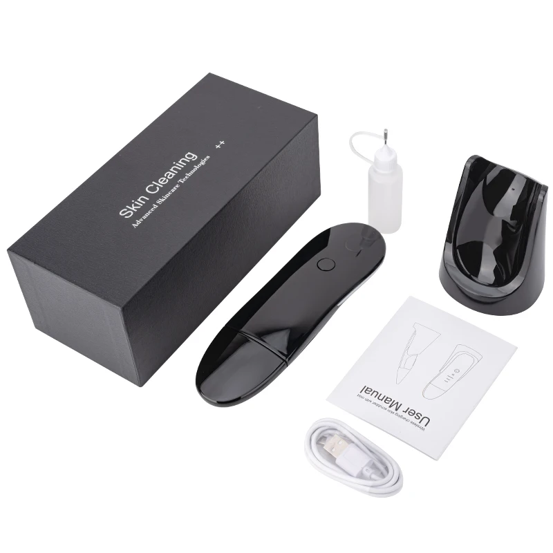 New Arrival Sonic Facial Spatula Skin Exfoliator Beauty Peel Machine Pore Deep Cleanings Diy Spray Mist Skin Scrubber