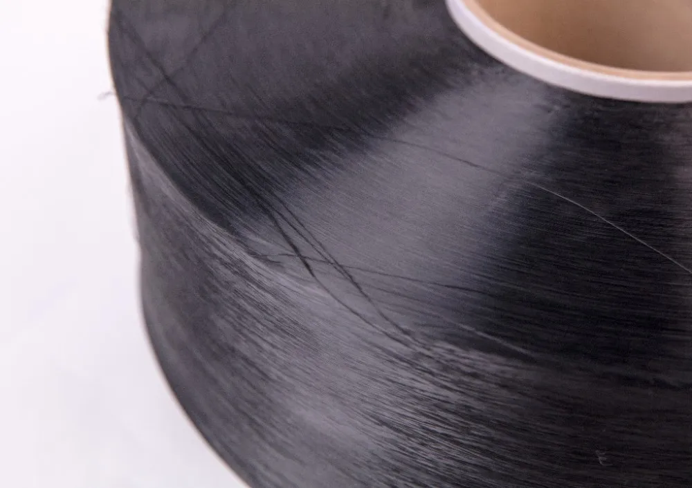 
dope dyed black color 100 nylon 6 poy yarn 91D 24F SD for texturing 