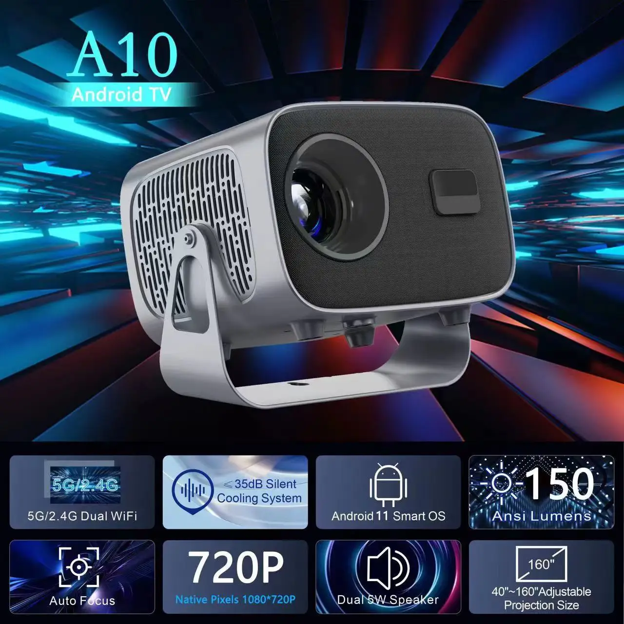 Hot selling household mini projectors outdoor portable projectors 4K projectors