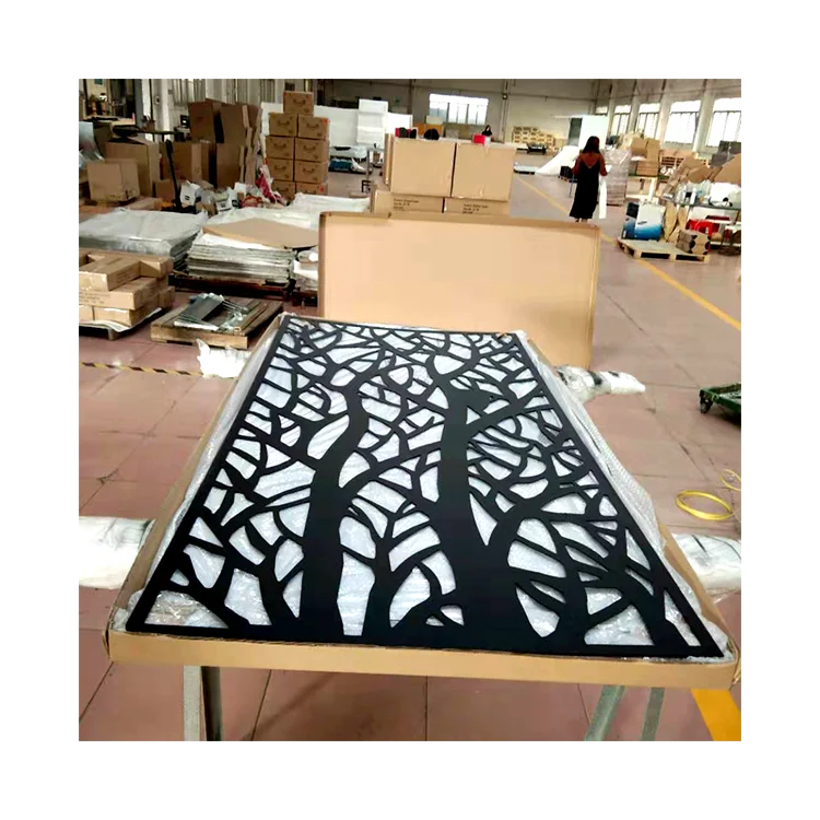 Custom Pattern Carving Room Partition Home Living Metal Room Divider Restaurant Partition Galvanic Metal Partition