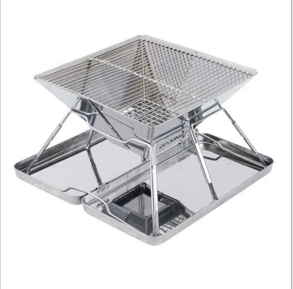 Wholesale Outdoor Stoves Wood Incineration Tables Barbecue Grills Portable Camping Stoves Stainless Steel Carbon Stoves