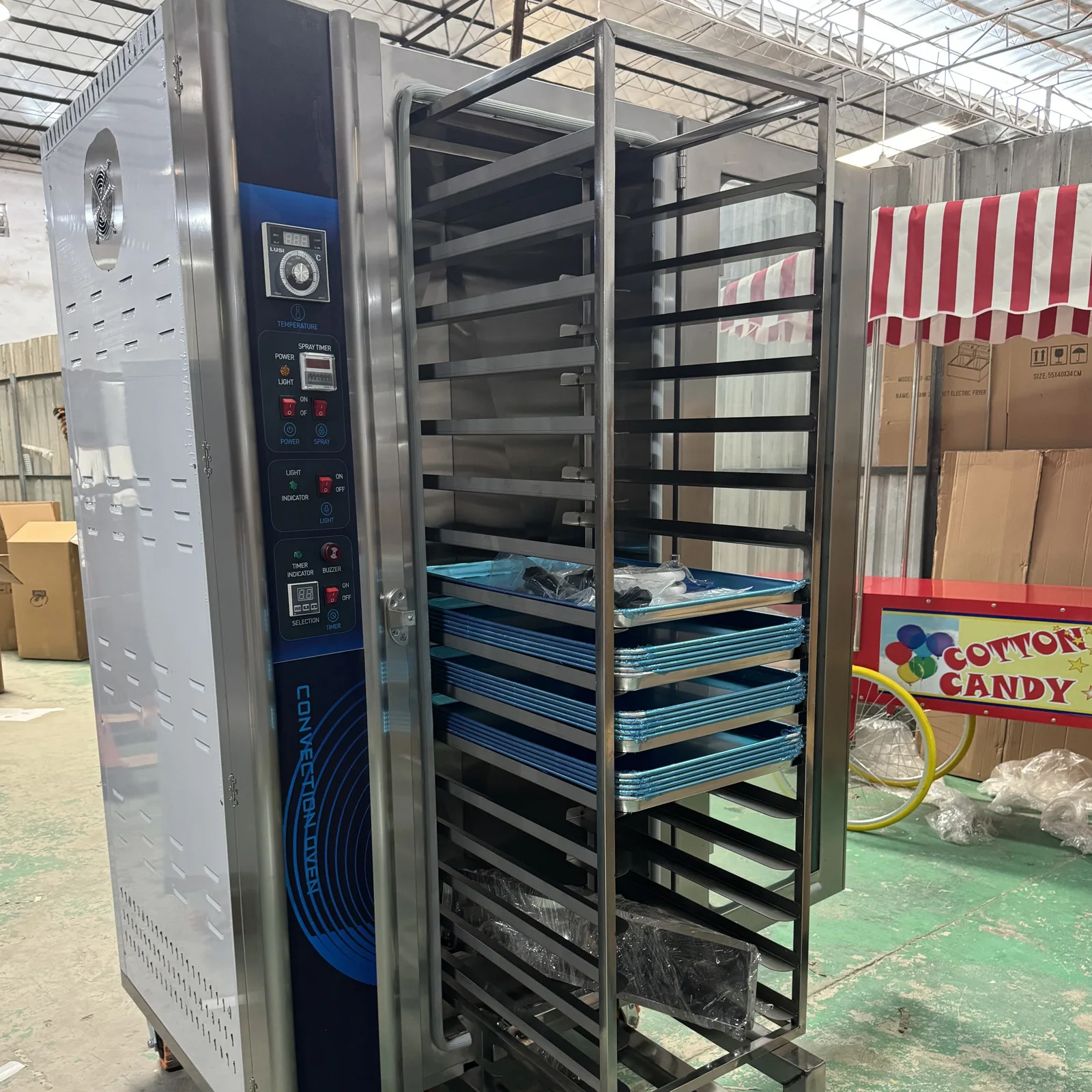 8-16 Deck Hot Air Convection Circulating Bread Pizza Baking Equipment Gas Free Standing Oven