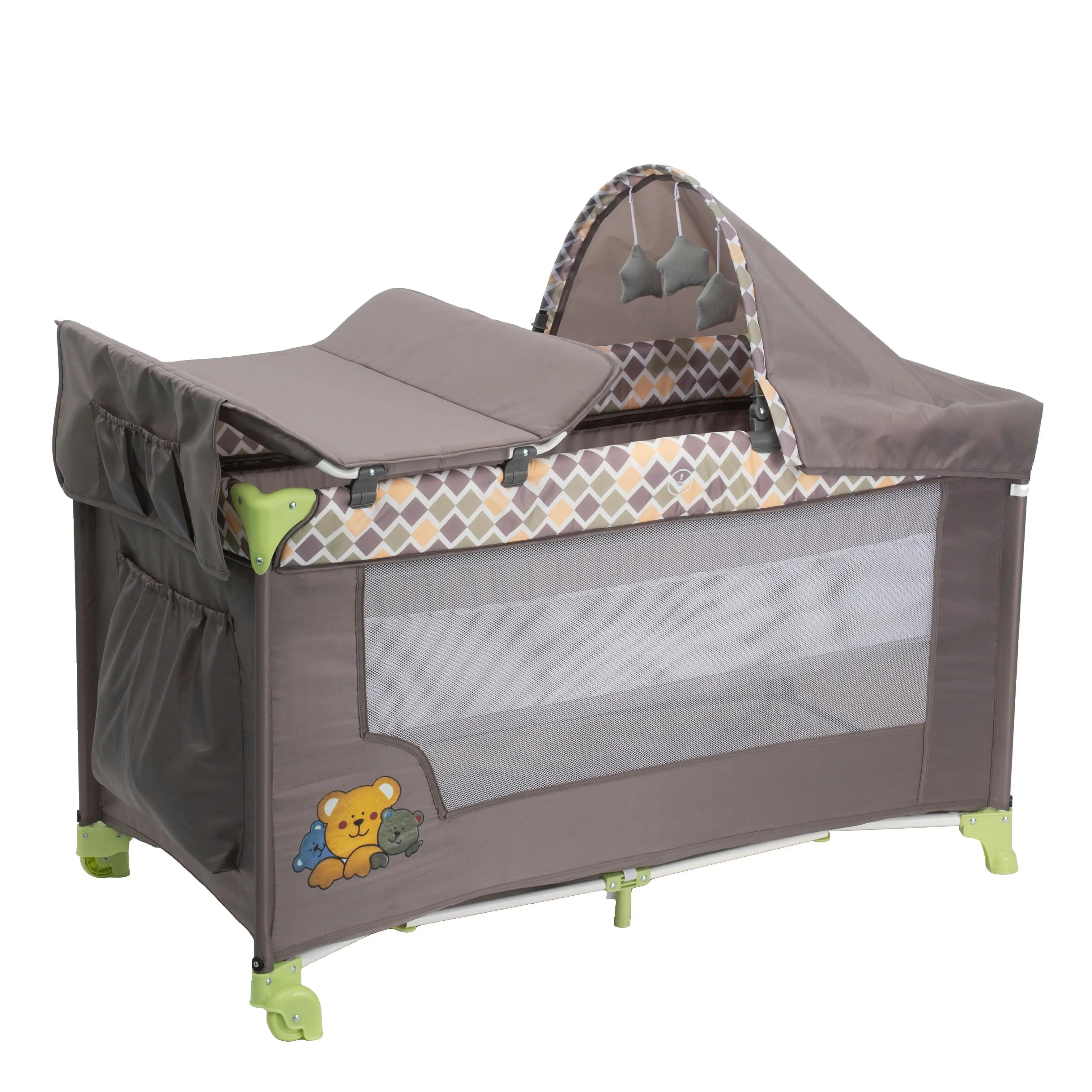 Crib Splicing With Diaper Changing Pad Big Bed Bb Multifunctional Portable Bed For Newborn Baby