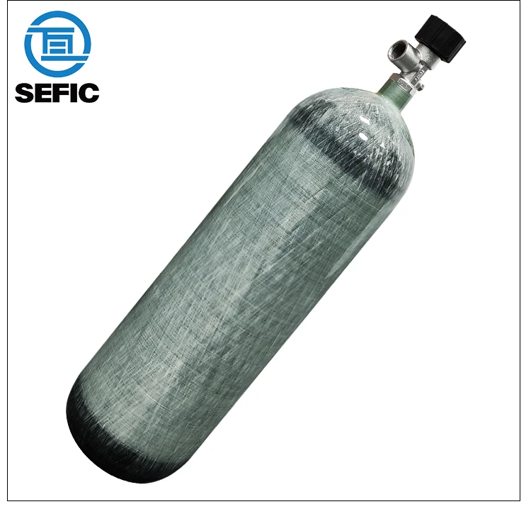 Positive Pressure Self Contained Air Breathing Apparatus Thread M18*1.5 Carbon Fiber Cylinder