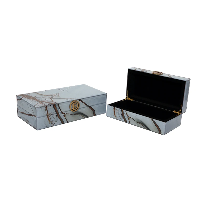 New Chinese model room decoration box decoration modern minimalist home living room TV cabinet bedroom jewelry box storage box