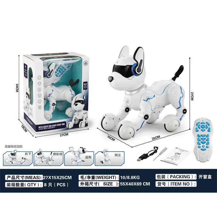 Toy Smart dog robot dog animals intelligent Robots Ai Rc Programming Remote Control stunt Wright Robot Dog