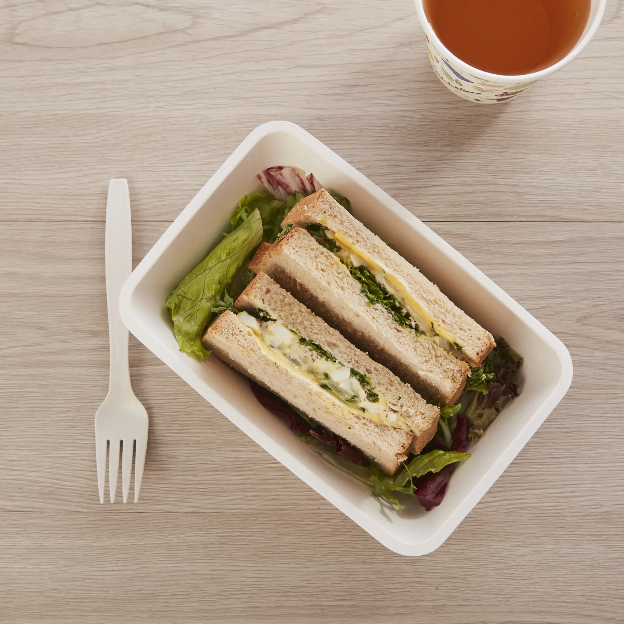 1000ml Arc Square Fast Food Ppaper Packaging Container Food