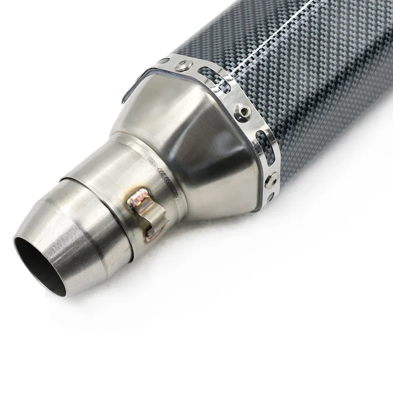 Motorcycle Universal Muffler Parts Exhaust Pipe Compatible 250cc 400 450mm ax100 for Yamaha jog YZF-R1 R6 R25 R15