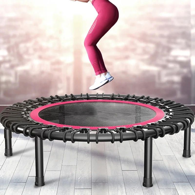 DELUXEFIT High Quality Durable Black bungee Trampoline Fitness Jumping Mini Trampolines