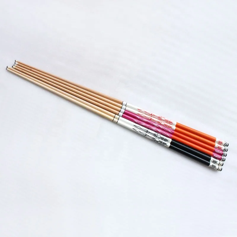 Economic 1/2 jointed maple shaft billiard cue pool cue stick with 13mm tip